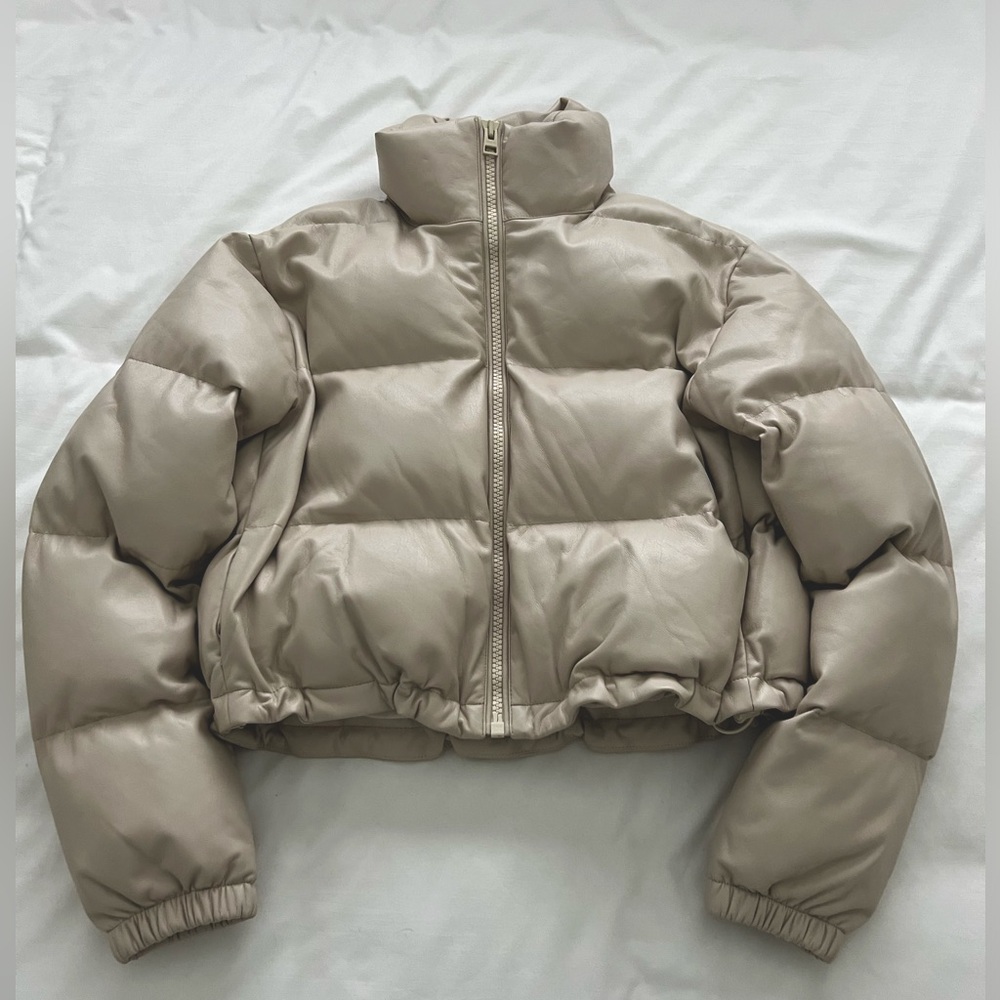 Wilfred Free Puffer Jacket Vegan Leather
